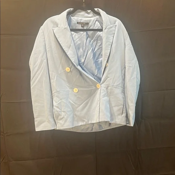 Black Halo Light Blue Blue Hugo Blazer with White Buttons - Picture 2 of 8